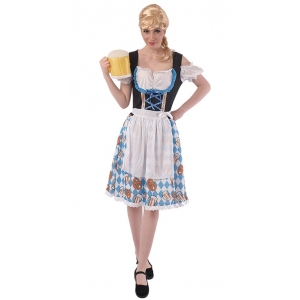 Bavarian Costume Blue Beer Girl Costume - Womens Oktoberfest Costumes